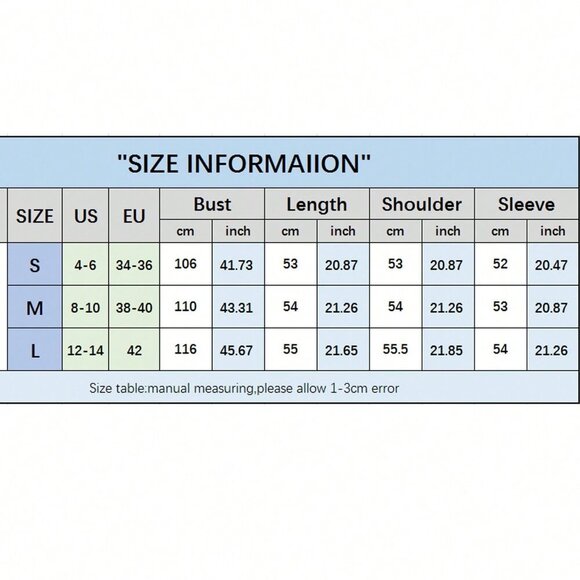 Blue Casual Women's Fish Graphic Long Sleeve Crew Neck Loose Knit  Sweater - Picture 6 of 6